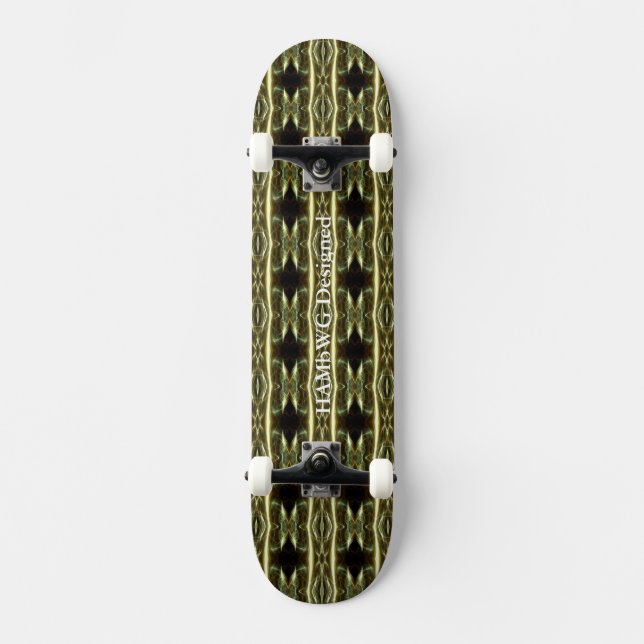 HAMbyWG - Skateboard - Black Lightning (Front)