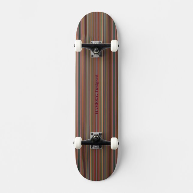HAMbyWG - Skateboard - Fine Stripes (Front)