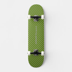 HAMbyWG - Skateboard - Greem Diagonal Stripes