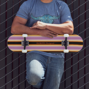 HAMbyWG - Skateboard - Violet Orange Black