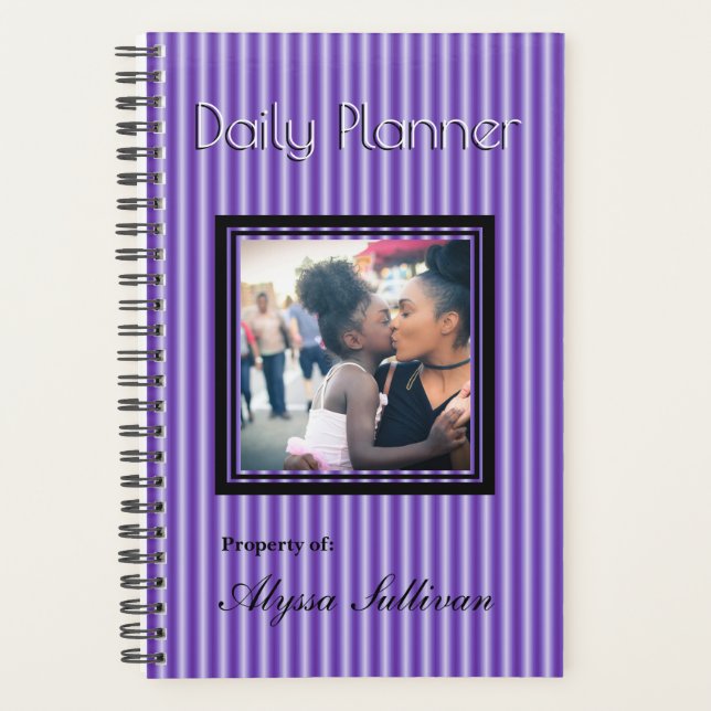 HAMbyWG - Small Daily Planner - Bright Purple (Front)