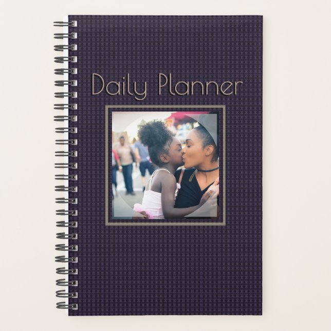 HAMbyWG - Small Daily Planner - Purple Pattern (Front)