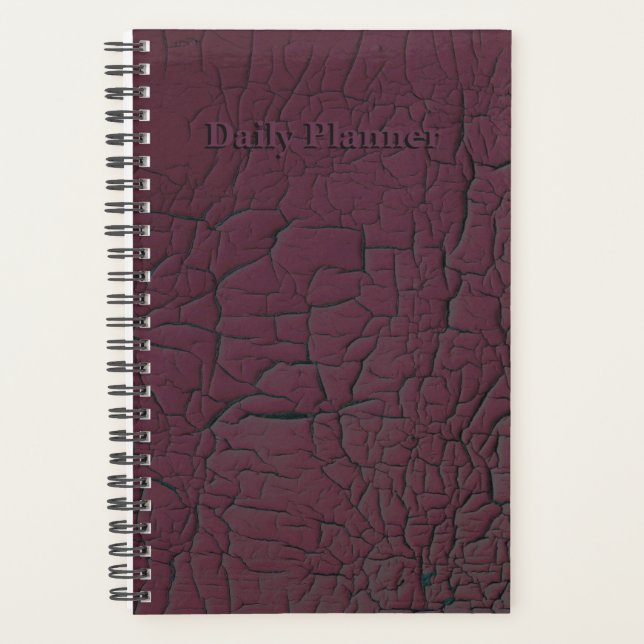HAMbyWG - Small Daily Planner - Raisin Crackle (Front)