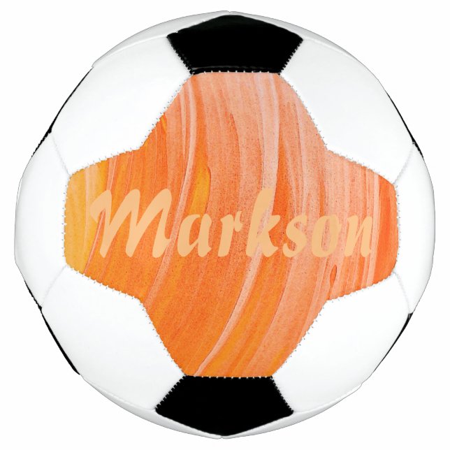 HAMbyWG - Soccer Ball - Orange Swirl (Front)