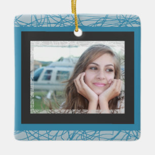 HAMbyWG Square Ornament - Blue Topaz