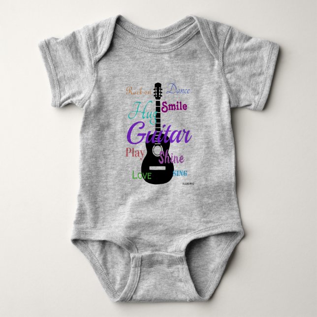 HAMbyWG -  T Shirt -  Multi-Colour -  Guitar (Front)