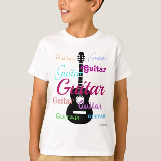 HAMbyWG -  T Shirt -  Multi-Colour -  Guitar (Front)