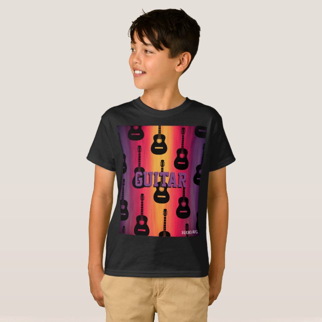 HAMbyWG -  T Shirt -  Multi-Colour -  Guitars (Front Full)