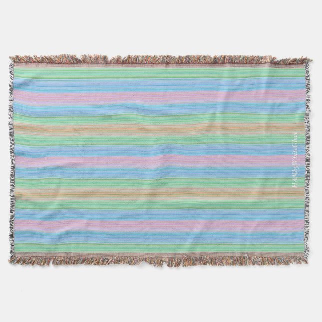 HAMbyWG - Throw Blanket - Multi-colour Lines (Front)