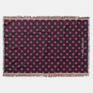HAMbyWG - Throw Blanket - Periwinkle Polka Dots