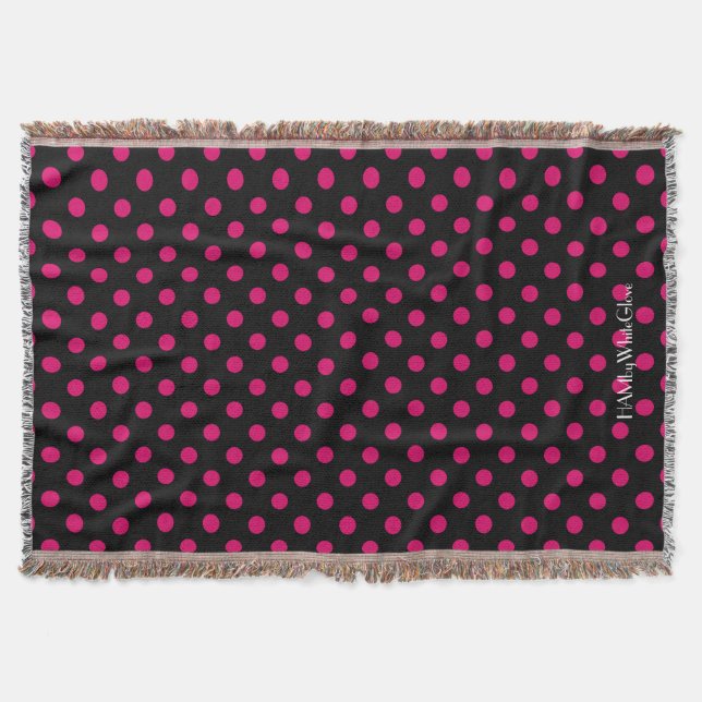 HAMbyWG - Throw Blanket - Periwinkle Polka Dots (Front)