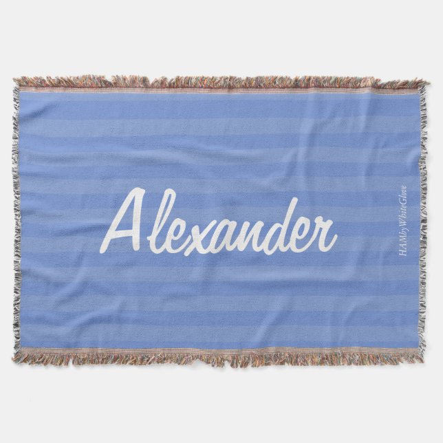 HAMbyWG - Throw Blanket -Two/Tone Any Colour w Nam (Front)