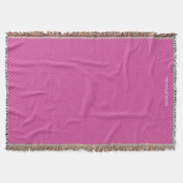 HAMbyWG - Throw Blanket - Two/Tone Bright  Pink (Front)
