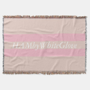 HAMbyWG - Throw Blanket - Two/Tone Pink w Logo