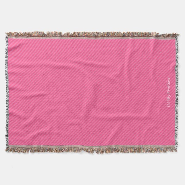 HAMbyWG - Throw Blanket - Two/Tone Watermelon Pink (Front)