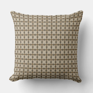 HAMbyWG Throw Pillow 20" -Orange Black Creme