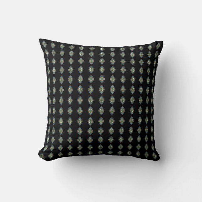 HAMbyWG - Throw Pillows - Diamonds/Black (Front)