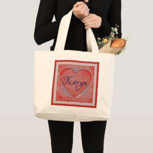 HAMbyWG - Tote Bag - Customisable Heart w Name