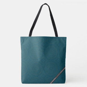 HAMbyWG - Tote Bags - Boho Ink Teal& Grey