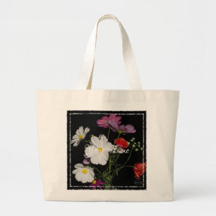 HAMbyWG Wild Flowers Large Tote Bag
