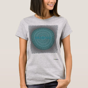 HAMbyWG - Womens Boho Circle in Deep Aqua T-Shirt
