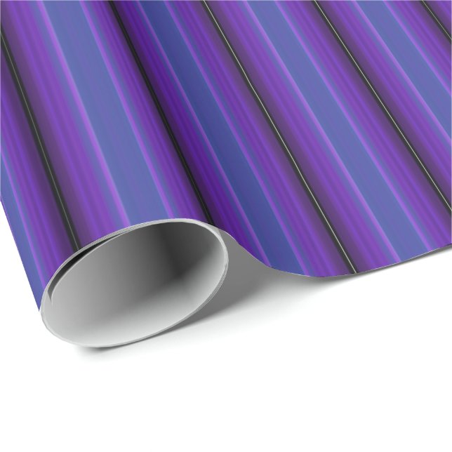 HAMbyWG - Wrapping Paper - Purple & Blue Stripe (Roll Corner)