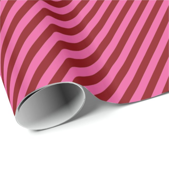 HAMbyWG Wrapping Paper - Red Pink Stripe (Roll Corner)