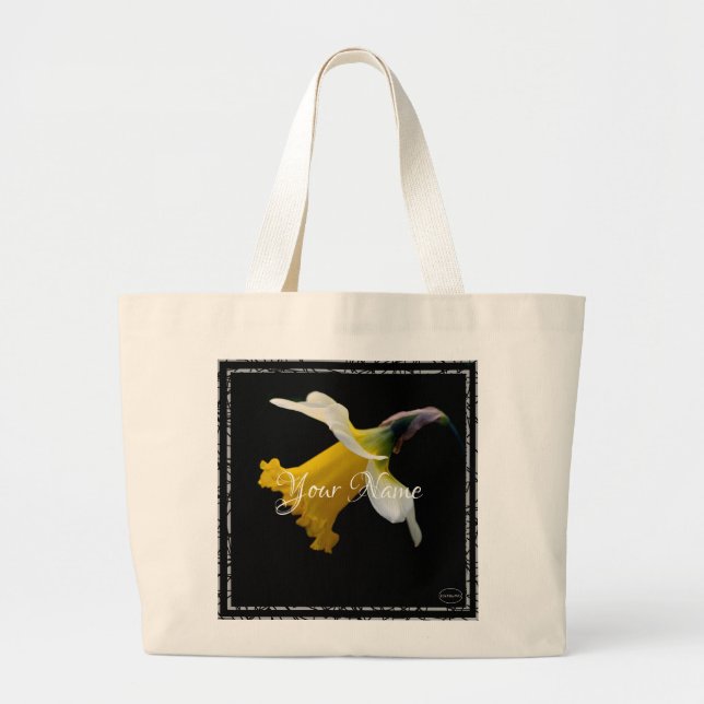 HAMbyWG - Yellow Daffodils Large Tote Bag (Front)