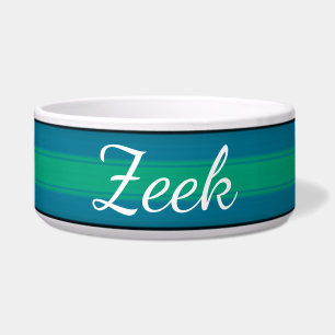HAMbyWhiteGlove - Dog food Bowl Hot Hot Turquoise