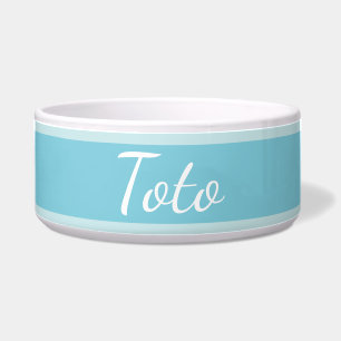 HAMbyWhiteGlove - Dog Food Bowl - Light Blue