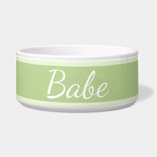 HAMbyWhiteGlove - Dog Food Bowl - Light Lime