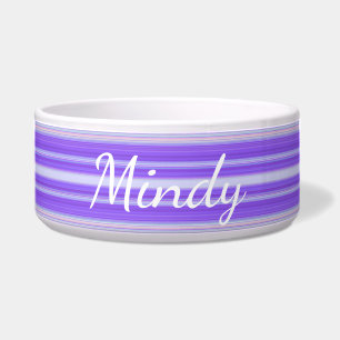 HAMbyWhiteGlove - Dog food Bowl - Purple