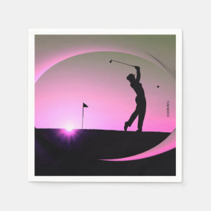 HAMbyWhiteGlove - Paper Napkin - Golfing