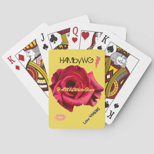 HAMbyWhiteGlove - Playing Cards - Comic Rose (Back)