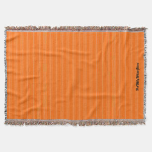 HAMbyWhiteGlove - Throw Blanket - Orange/Orange