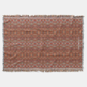HAMbyWhiteGlove - Throw Blanket - Rust Bohemian