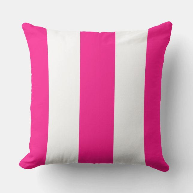 HAMbyWhiteGlove - Throw Pillow - Pink White (Front)
