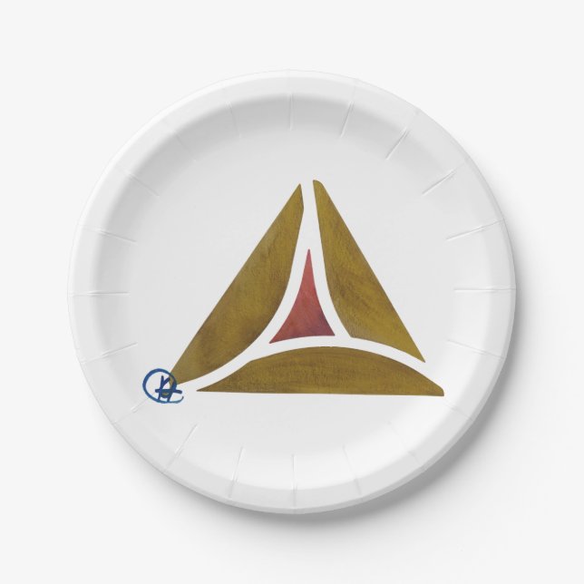 Hamentashen Purim Cookie Plates  (Front)