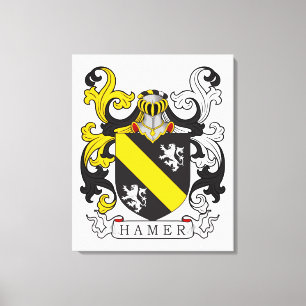 Hamer Family Crest Canvas Print