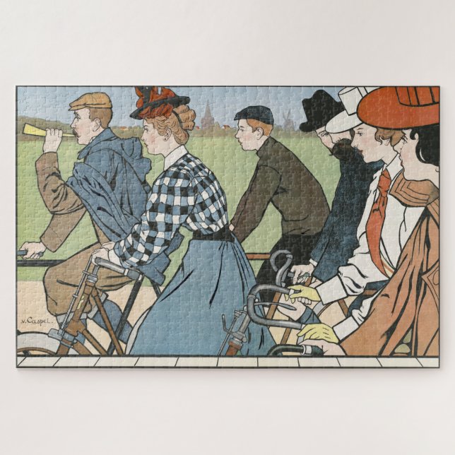 Hamers rijwielen (1912) by Johann Georg van Caspel Jigsaw Puzzle (Horizontal)