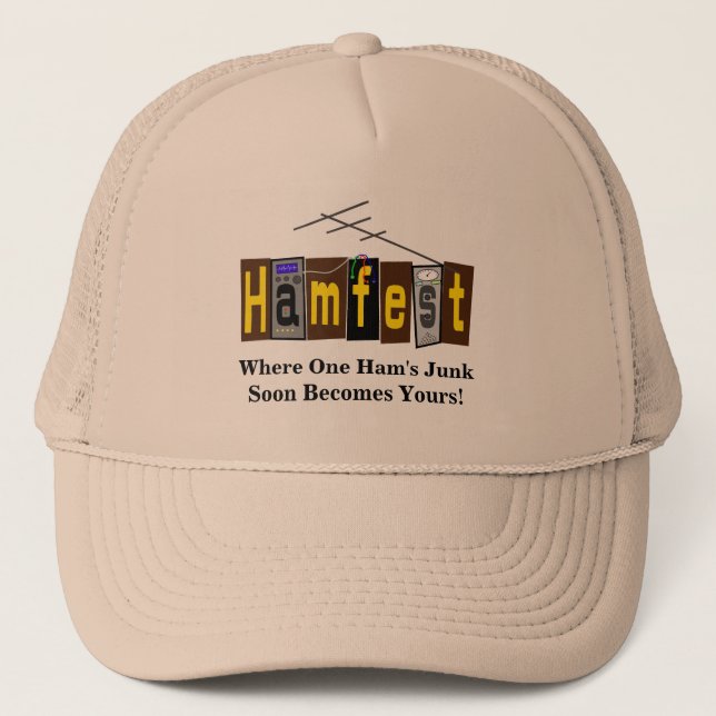 Hamfest Ham Radio Junk Cap or Hat (Front)