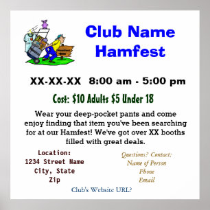 Hamfest Promotional Poster   Customise It!