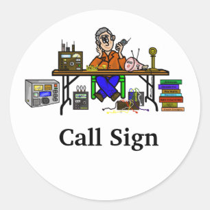 Hamfest Seller Stickers or Name Tags Customise It!