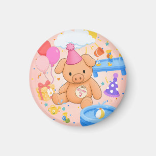 Hamhock's Pink Splashtastic! Storybook Magnet