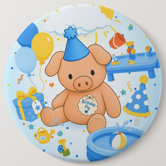Hamhock's Splashtastic! Storybook 6 Cm Round Badge (Front)