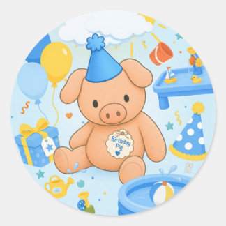 Hamhock's Splashtastic! Storybook Classic Round Sticker