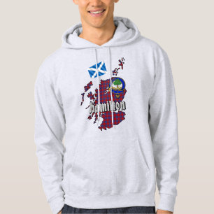 Hamilton Clan Badge Adult Hoodie