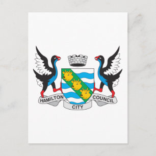 Hamilton Coat Of Arms Postcard