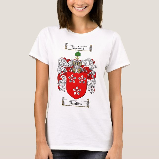 HAMILTON FAMILY CREST -  HAMILTON COAT OF ARMS T-Shirt (Front)