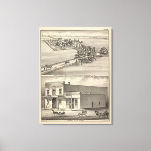 Hamilton farm, Beamer bldg Canvas Print